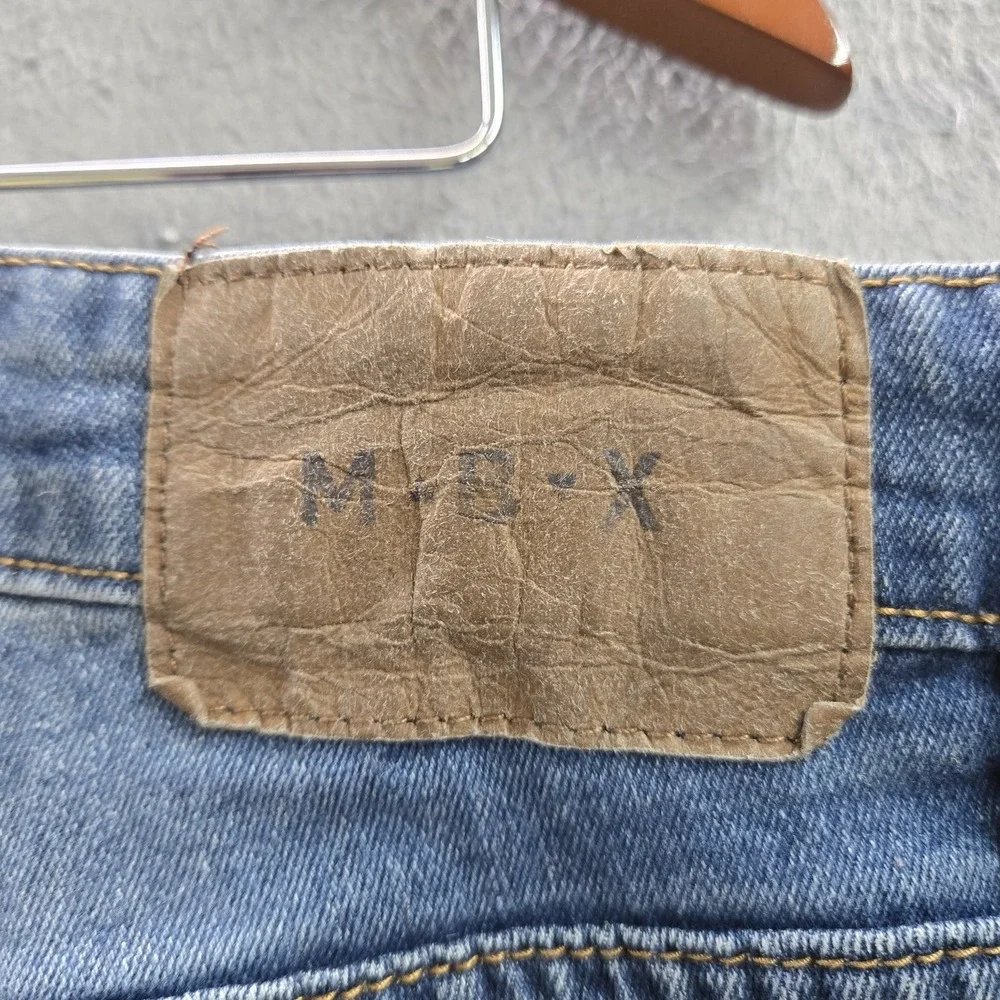 MBX Men Jeans 36X30 Blue Denim Straight Slim Fit 28